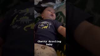 Chatty drooling baby baby drooling shortvideo [upl. by Jezreel]