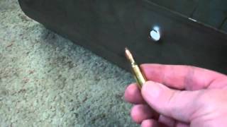 Winchester 556mm 45 Grain Jacketed Frangible Bullet Penetration [upl. by Crow974]