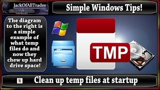 Temporary file folder in Windows 7810 How To Automatically Free Up Wasted Hard Drive Space [upl. by Lerej]