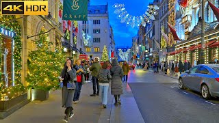 🎅🏽Christmas Decor in Posh London Streets 🎄Walking in Mayfair  Central London 4K HDR [upl. by Hut394]