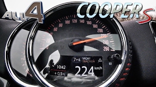 Mini Countryman Cooper S ACCELERATION amp TOP SPEED 0222 kmh by AutoTopNL [upl. by Akimaj508]