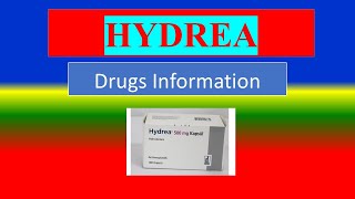 HYDREA   Generic Name  Brand Names How to use Precautions Side Effects [upl. by Sallie]