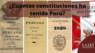 ¿Cuántas Constituciones ha tenido Perú [upl. by Tocci]