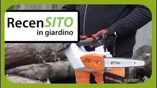 Prova motosega da potatura a batteria Stihl MSA 160T [upl. by Natassia]