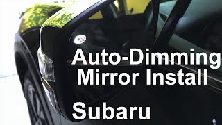 OutbackLegacy AutoDimApproach Mirror Installation [upl. by Clo]