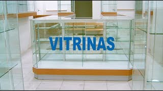 Vitrina de aluminio vidrio y madera [upl. by Sjoberg852]