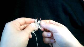 Haapsalu salli nupu kudumine  how to knit Haapsalu shawl nupp bobble [upl. by Latashia]