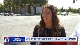 Mormons in Utah react to New Name Guidelines for LDS Church [upl. by Ris106]