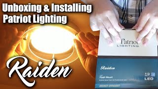 Patriot Lighting Raiden Ceiling Light Unboxing amp Installation Problem [upl. by Leesen]