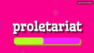 Learn English Words PROLETARIAT  Meaning Vocabulary with Pictures and Examples [upl. by Johanna243]