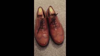 Salvatore Ferragamo Lavorazione Originale short wingtip with brogueing shoe review [upl. by Iznek]