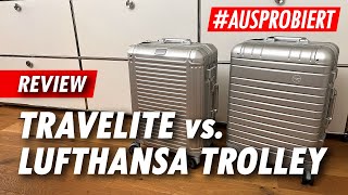 Travelite Next S vs Lufthansa Aluminium Collection Trolley S 🧳 ReviewVergleich [upl. by Iveson964]