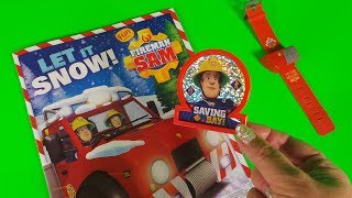 Firefighter Fireman Sam Talking Plush Soft Toy Unboxing Feuerwehrmann Sam Brandweerman  Theme Tune [upl. by Evania]