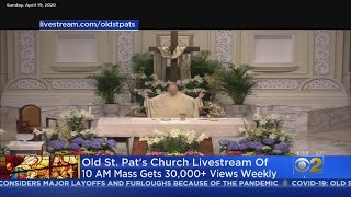 Old St Patricks Church Livestream of 10 AM Mass Gets 30000 Views Weekly [upl. by Klarika]