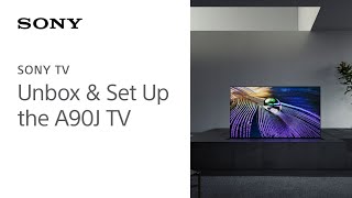 Sony  Learn how to set up and unbox the A90J 4K HDR OLED with Smart Google TV [upl. by Perkins893]