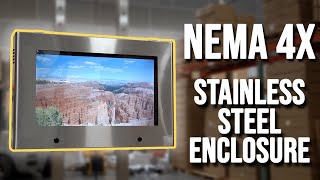 NEMA 4X Stainless Steel TV Enclosure  PC Enclosures [upl. by Athalia]