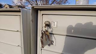 HOW TO OPEN STUCK MAILBOX LOCK [upl. by Bertina695]