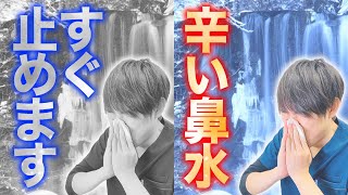 【すぐに止まる】鼻水を速攻で止める方法｜花粉症にも効果的です [upl. by Ajani614]