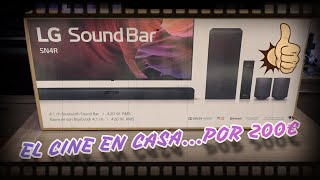 Casi SONIDO de CINE en CASA por 200€LG SN4RCon S ENVOLVENTE REALDts virtual XReview [upl. by Jimmie]