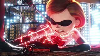 Incredibles 2  Elastigirl VS Screensaver Fight Scene [upl. by Aerdnaid]