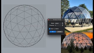 Geodesic Dome Rhino 3D Parametric Python Script  Architecture Time [upl. by Eignav]