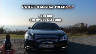 Mercedes W221 S420 CDI  40L V8 320 HP 7GTRONIC  Otoyol Ve Performans Testi  250KMH Hızlanma [upl. by Retse]