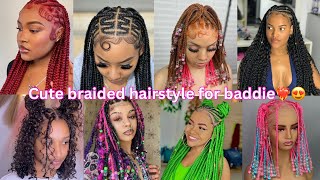 CUTE BRAIDED HAIRSTYLES 🔥😍 NEW BRAIDS HAIRSTYLES 2024✨ [upl. by Rory]