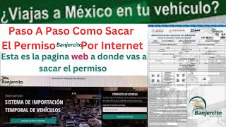 Permiso Vehicular De Bangercito Paso A Paso Como Sacarlo Por Internet [upl. by Calore]