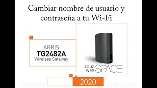 Cambiar nombre y contraseña de WiFi Módem IZZI ARRIS TG2482A [upl. by Travus]