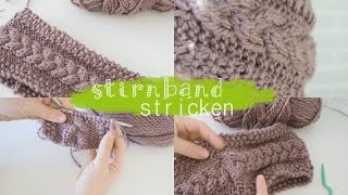 Strickstirnband Anleitung DIY Dienstag [upl. by Miahc590]