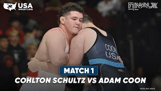 Cohlton Schultz vs Adam Coon  2023 Final X Round 1 [upl. by Ahtibbat]