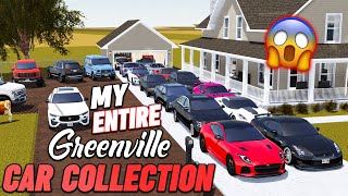 MY ENTIRE GREENVILLE CAR COLLECTION  ROBLOX  Greenville [upl. by Awahsoj]