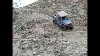 SAWBACK  WILLYS CJ 3A Short Test with Crawlster 4S [upl. by Allisirp]