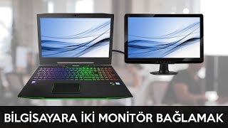 Bilgisayara İkinci Monitörü Bağlamak ve İkinci Ekran Ayarları [upl. by Opiak]