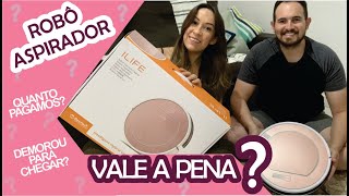 NOSSO ROBO ASPIRADOR  ILIFE V7S PLUS  NOSSA EXPERIENCIA VALE A PENA  DEMORA P CHEGAR [upl. by Maurilia]