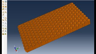 abaqus tutorials  honeycomb structure  part 1  design [upl. by Arocet]