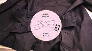 Sartorial Tips 1 How to Tie a Trench Coat Belt in the Back Two Ways [upl. by Kippy]