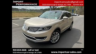 2017 Lincoln MKX Reserve AWD [upl. by Divd]