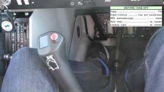 Working the checklist Diamond DA40TDI Garmin G1000 [upl. by Ljoka]