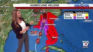 Hurricane Helene 9 am forecast [upl. by Kania721]