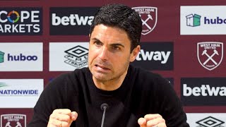 Mikel Arteta FULL postmatch press conference  West Ham 22 Arsenal [upl. by Tarfe]