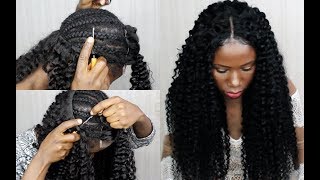 New Technique NO SEW IN Weave NO Leave Out CROCHET Your Weave 20 Minutes [upl. by Neelrahc]