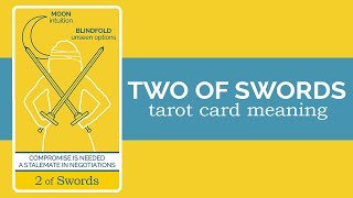 The Two of Swords Tarot Card [upl. by Nnaitsirhc]