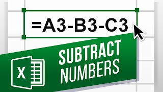 How to Subtract in Excel  Excel Minus Formula Beginners Tutorial  Easy Excel formulas [upl. by Underwood]