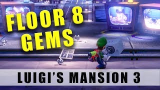 Luigis Mansion 3 Floor 8 gems and ice block [upl. by Eimac]