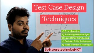 Test Case Design Techniques Fully Explained  Software Testing  SoftwaretestingbyMKT [upl. by Chace]