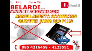 ANNULLAMENTO SCONTRINO FORM 200 PLUS [upl. by Ellary]