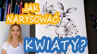 Jak narysować kwiaty SPEED DRAWINGWSKAZÓWKI [upl. by Clarissa]