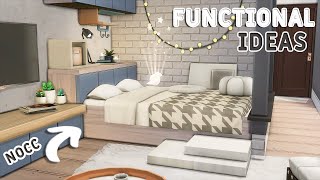 🤍Beautiful Interior Ideas • Functional👍  NoCC or Mods  Building Tutorial  The Sims 4 [upl. by Magdalena]