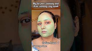 My fav Clay Mask For clear  acne defence  Dot and key clay mask shorts claymask facemask [upl. by Rangel]